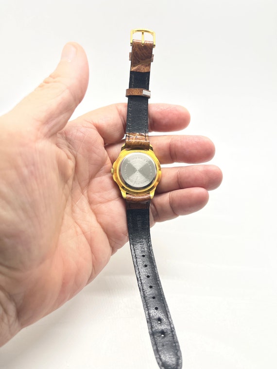 Montre-bracelet Vintage Femme Gitano - Cadran Bleu Inhabituel, 17 Rubis, Quartz - Occasion
