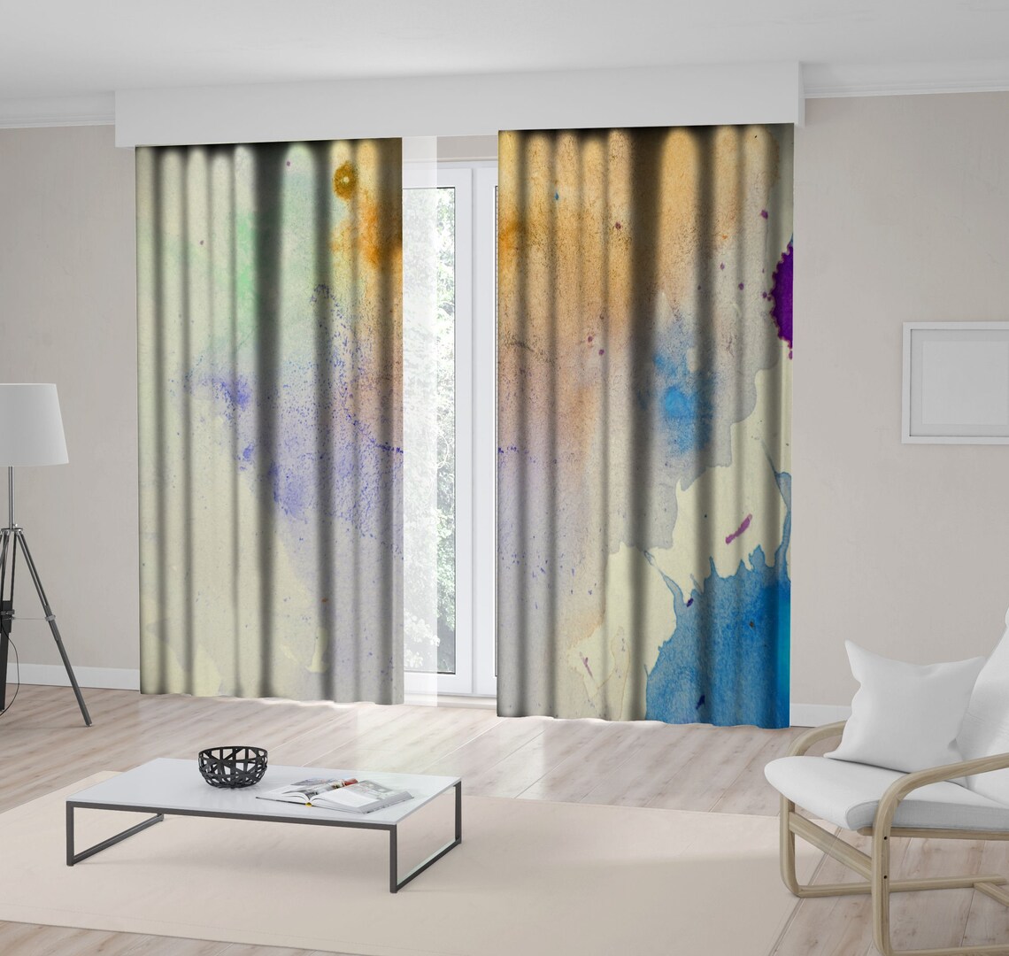 Oil Painting Printed Curtain / Drapes For Living Room Dining Etsy