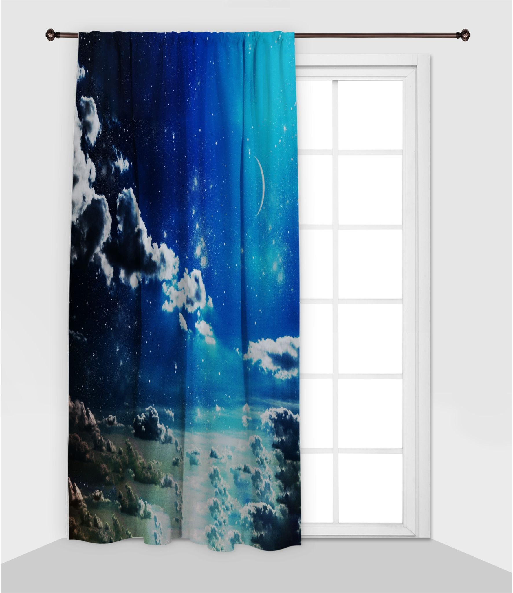 Szenerie Bedruckte Vorhang / Drapes für Wohnzimmer Esszimmer | Etsy