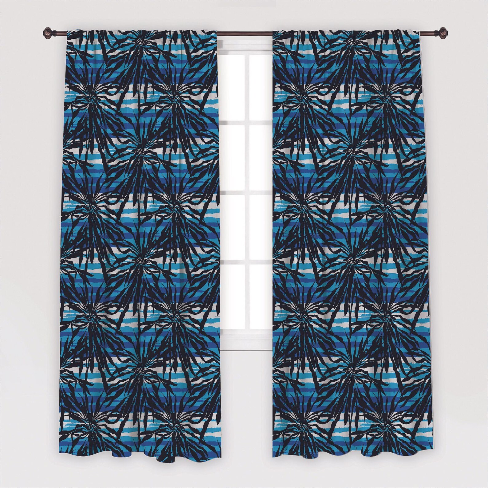 Tropical Print Curtain / Drapes For Living Room Dining Room Etsy