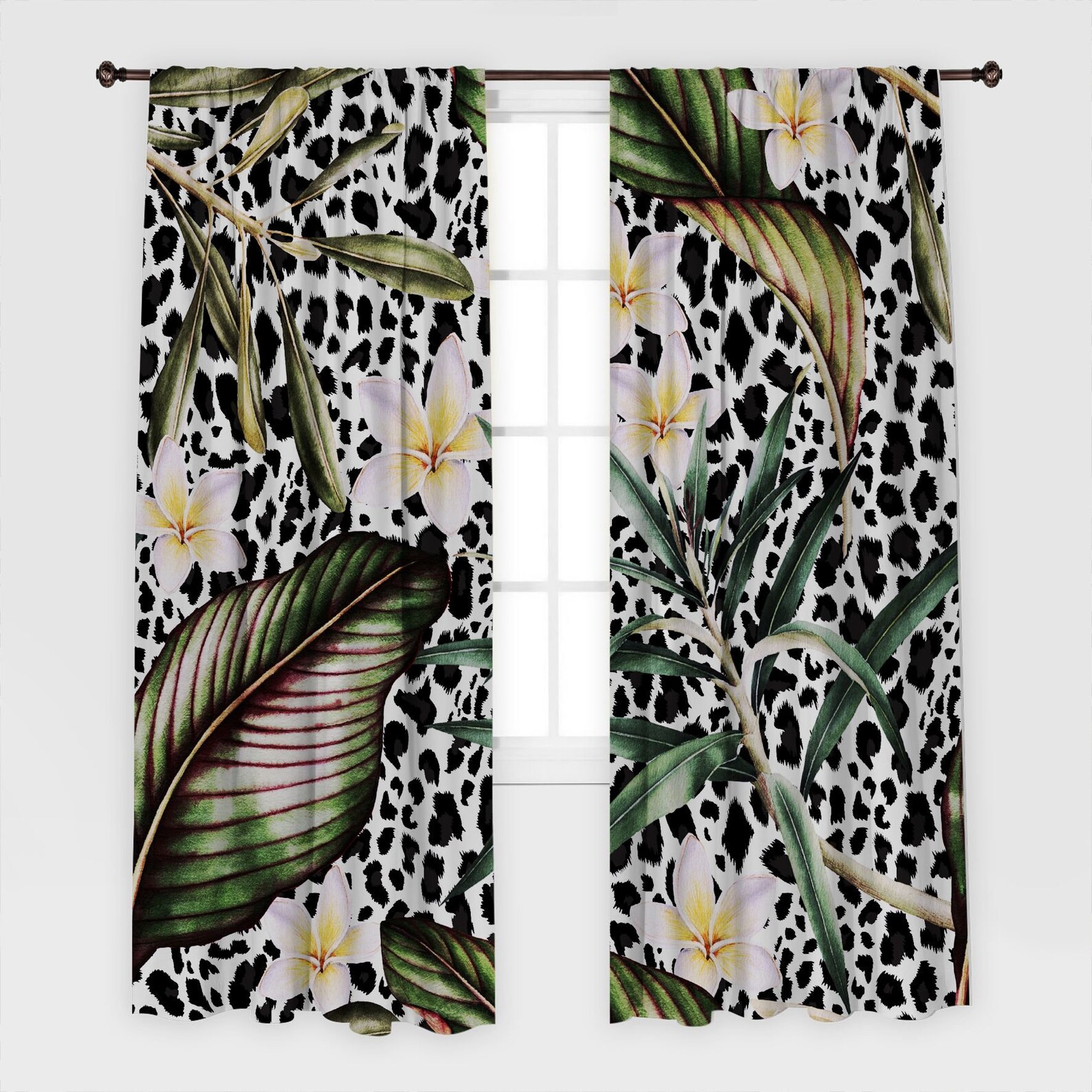 Animal Print Curtain / Drapes For Living Room Dining Room Bed Etsy