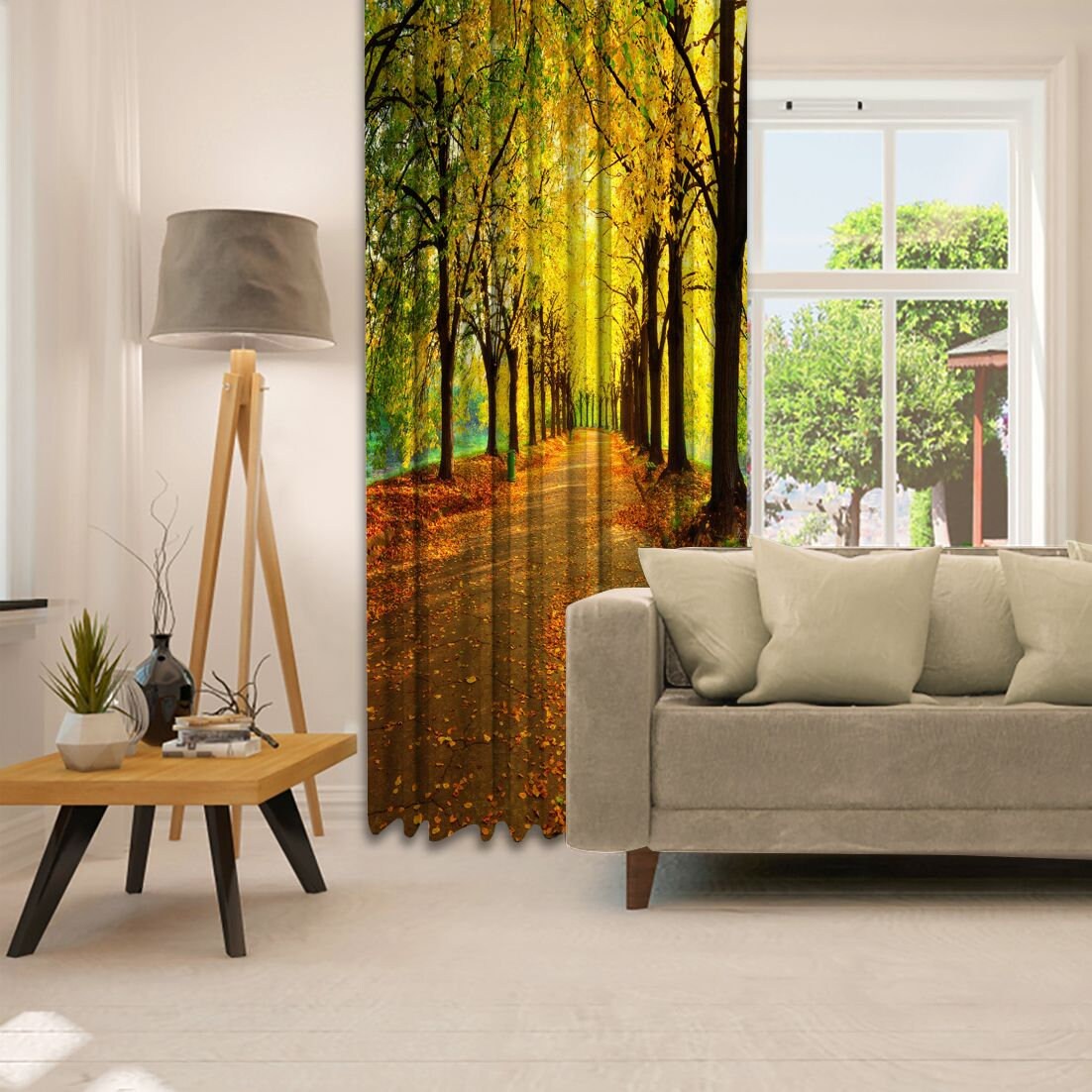 Forest Printed Curtain / Drapes For Living Room Dining Room Etsy
