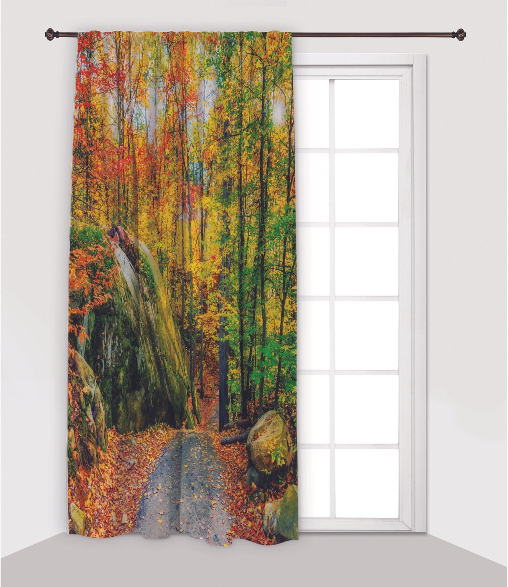 Forest Printed Curtain / Drapes For Living Room Dining Room Etsy