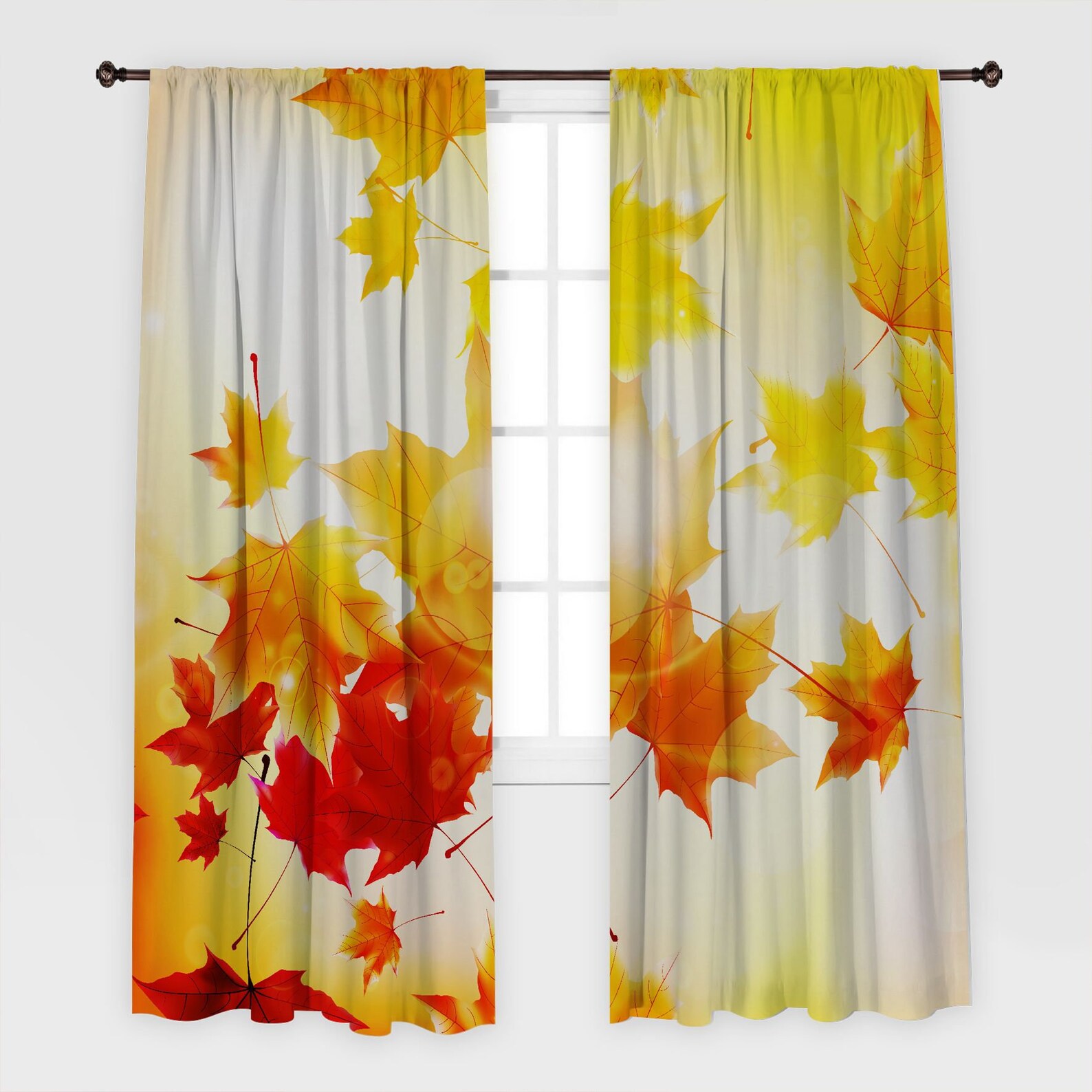 Rideau imprimé art / Rideaux pour salle à manger salon Chambre | Etsy