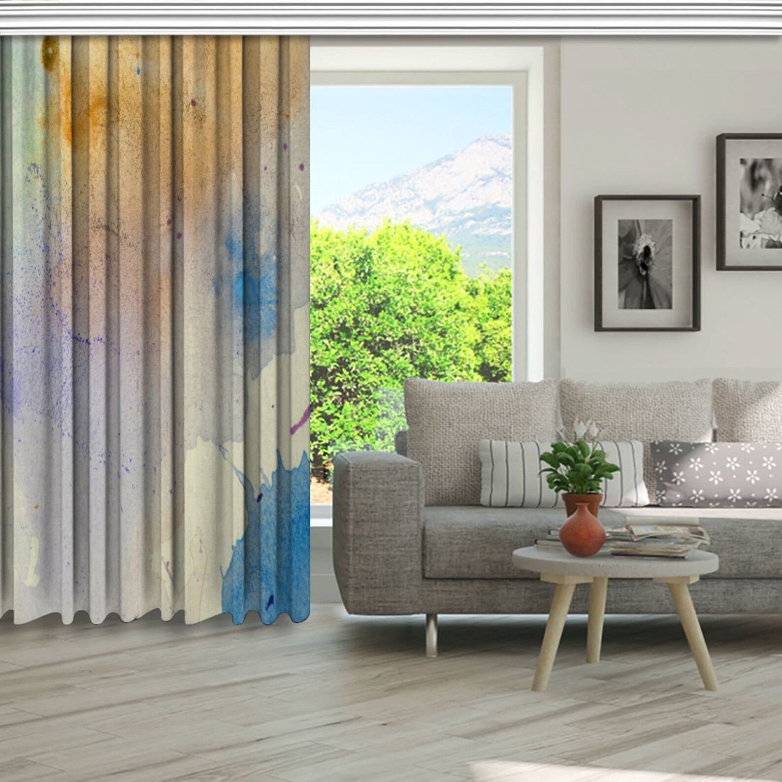 Oil Painting Printed Curtain / Drapes For Living Room Dining Etsy