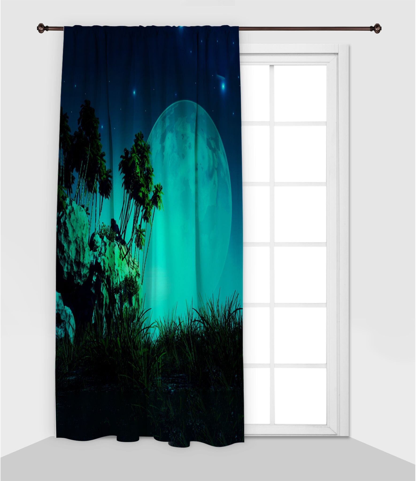 Szenerie Bedruckte Vorhang / Drapes für Wohnzimmer Esszimmer | Etsy