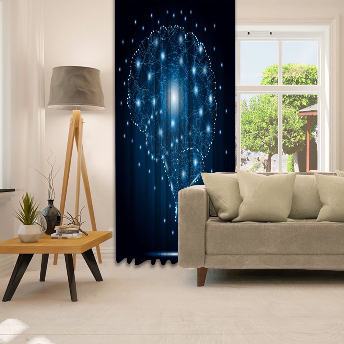 Art Printed Curtain / Drapes For Living Room Dining Room Bed | Etsy