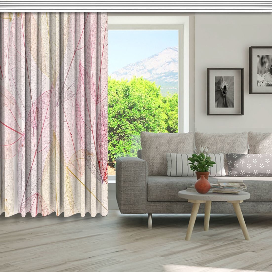 Natur Bedruckte Vorhang / Drapes für Wohnzimmer Esszimmer | Etsy