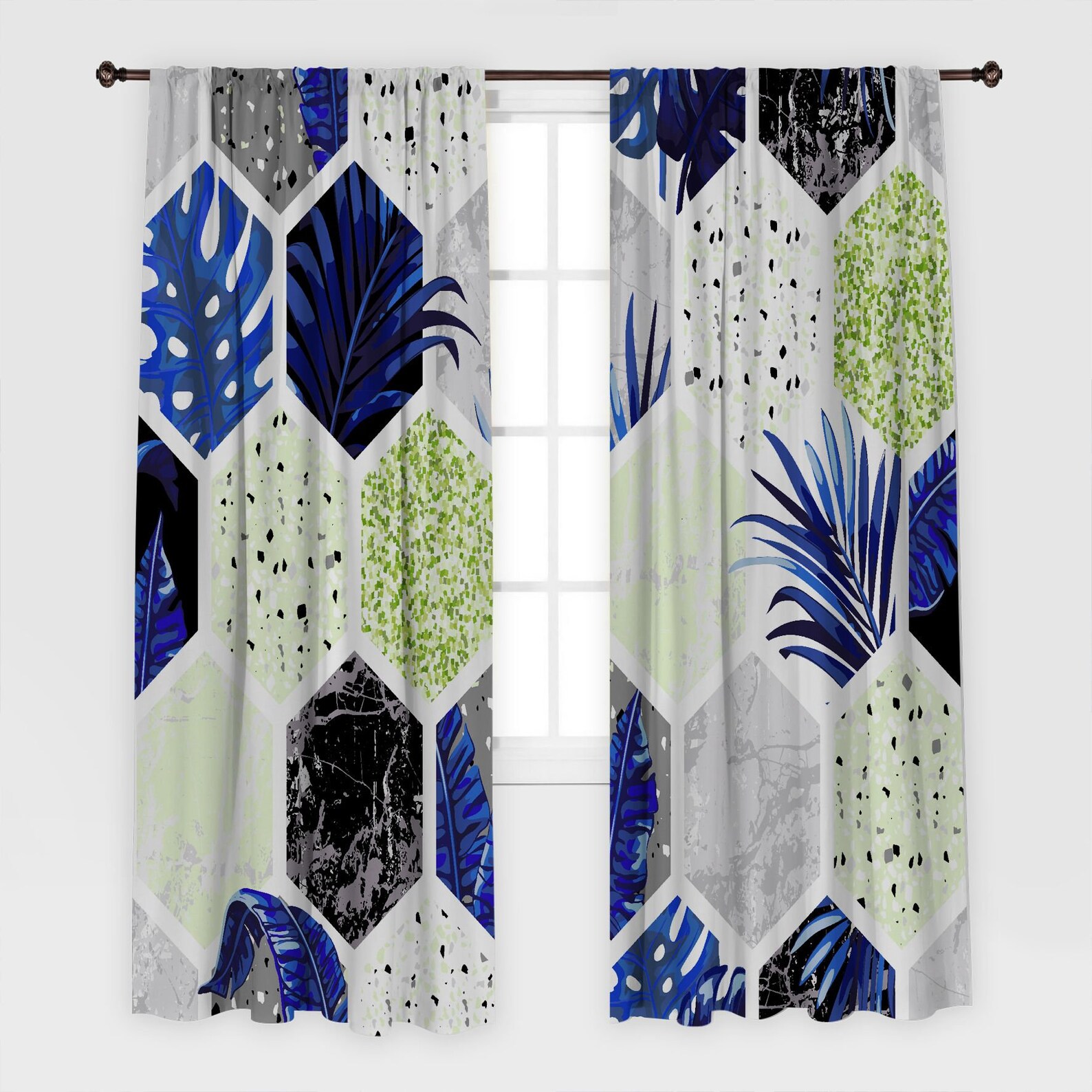 Nature Printed Curtain / Drapes For Living Room Dining Room Etsy