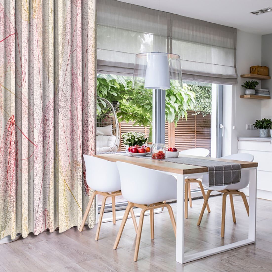 Natur Bedruckte Vorhang / Drapes für Wohnzimmer Esszimmer | Etsy