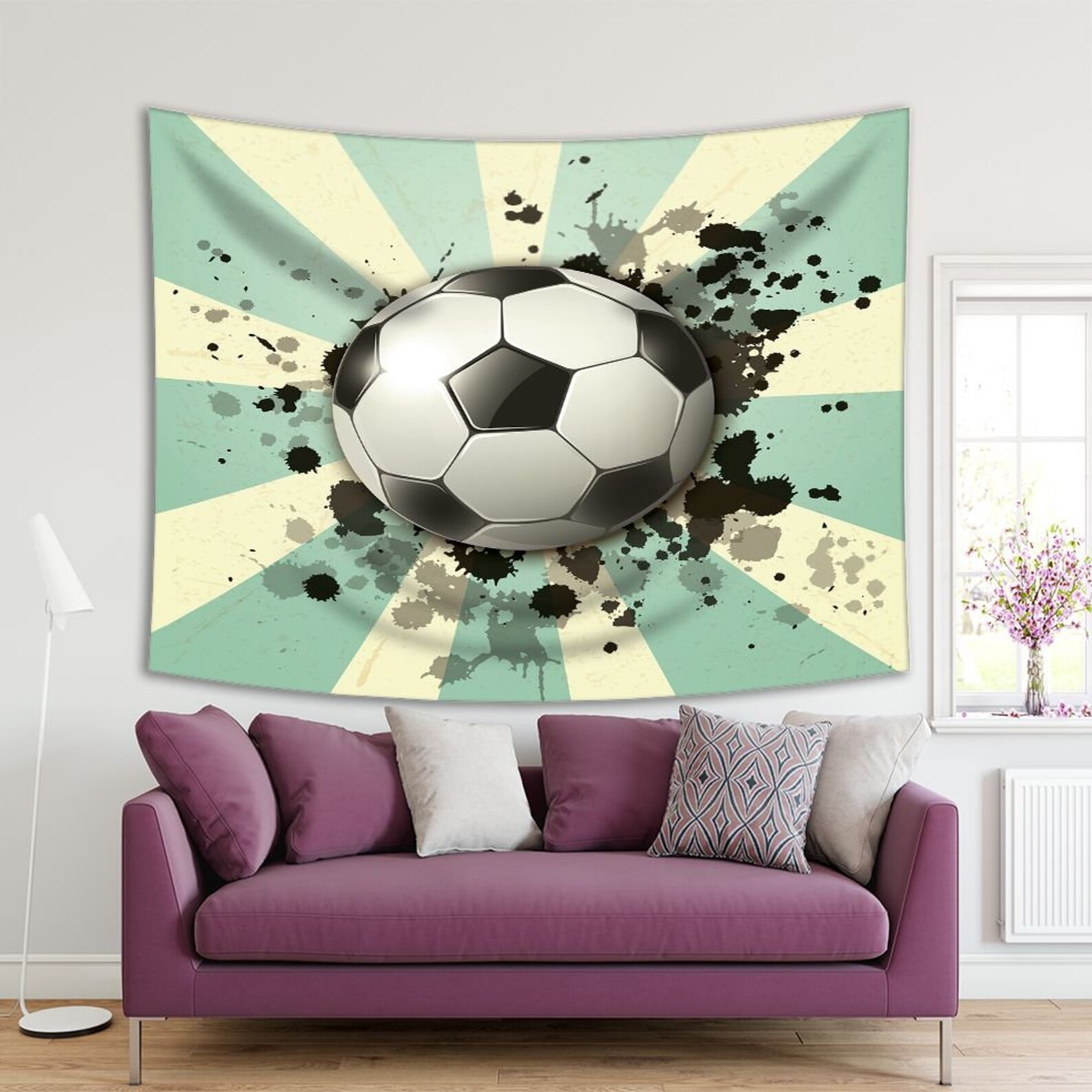 Football Printed Tapestry / Tapestry For Home Living Room Etsy