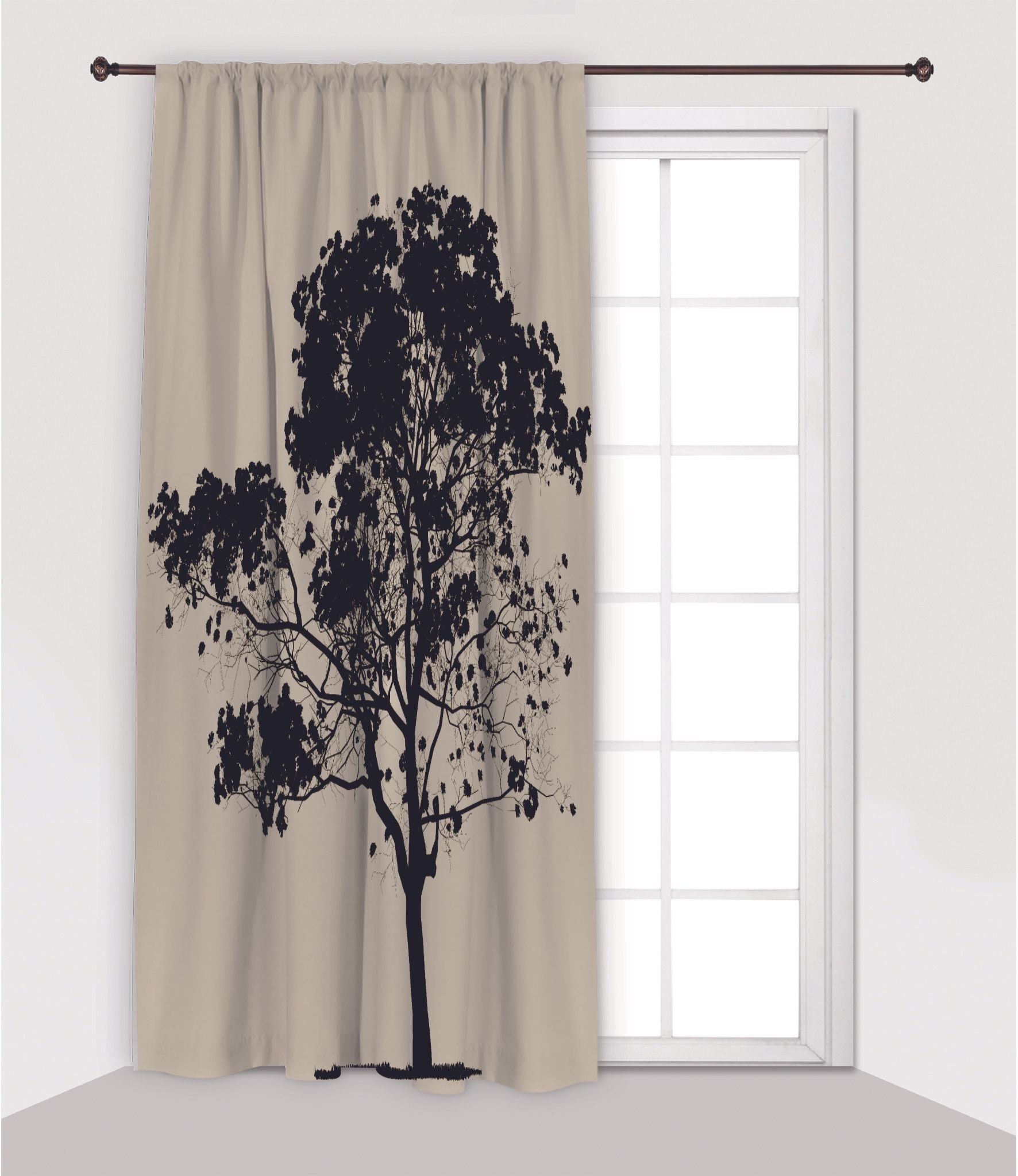 Trees Printed Curtain / Drapes For Living Room Dining Room Bed Etsy