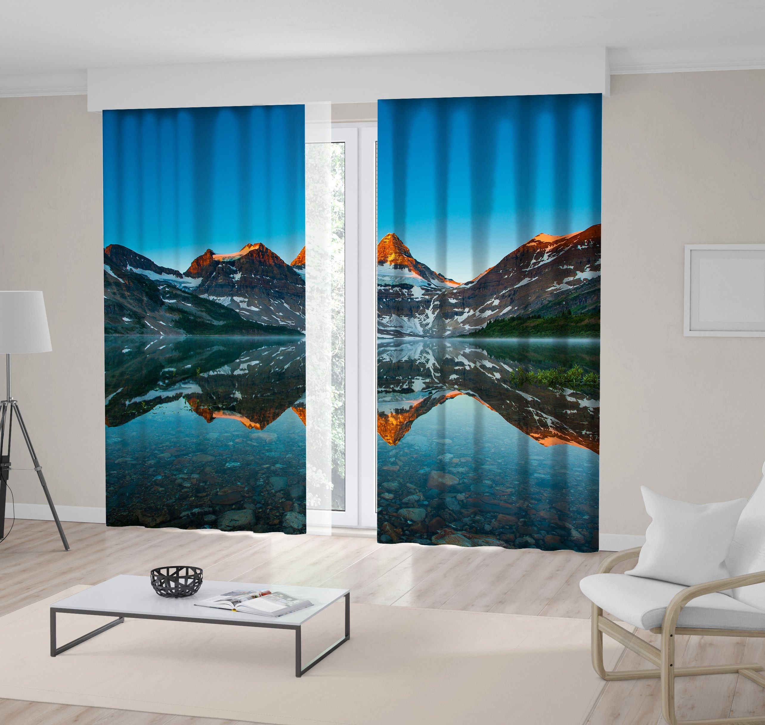 Szenerie Bedruckter Vorhang / Drapes für Wohnzimmer Esszimmer | Etsy