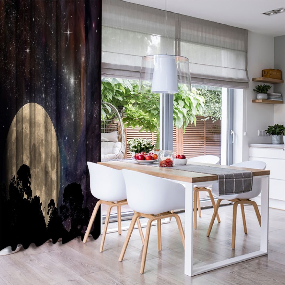 Szenerie Bedruckte Vorhang / Drapes für Wohnzimmer Esszimmer | Etsy