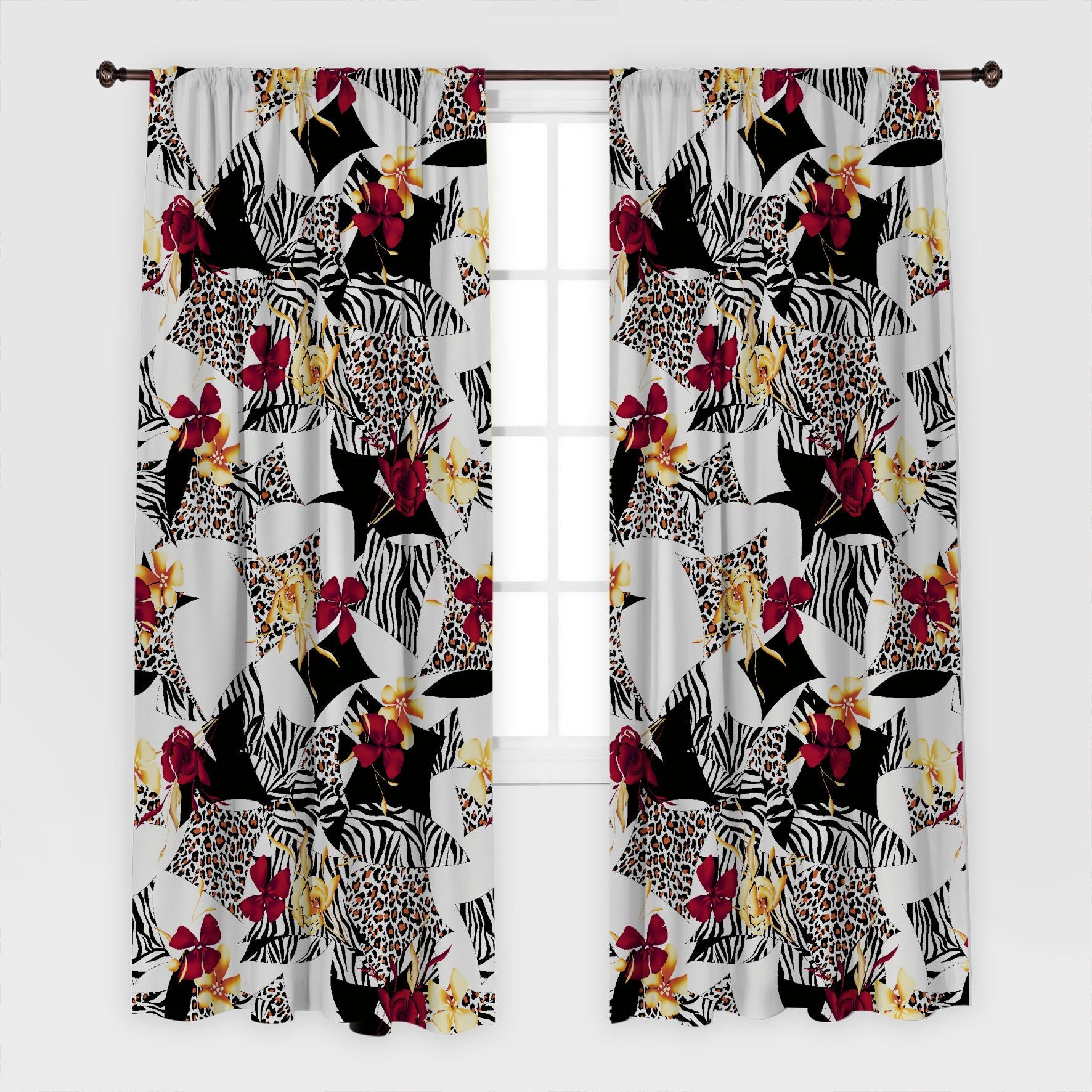 Tier Druck Vorhang / Drapes für Wohnzimmer Esszimmer Bett | Etsy