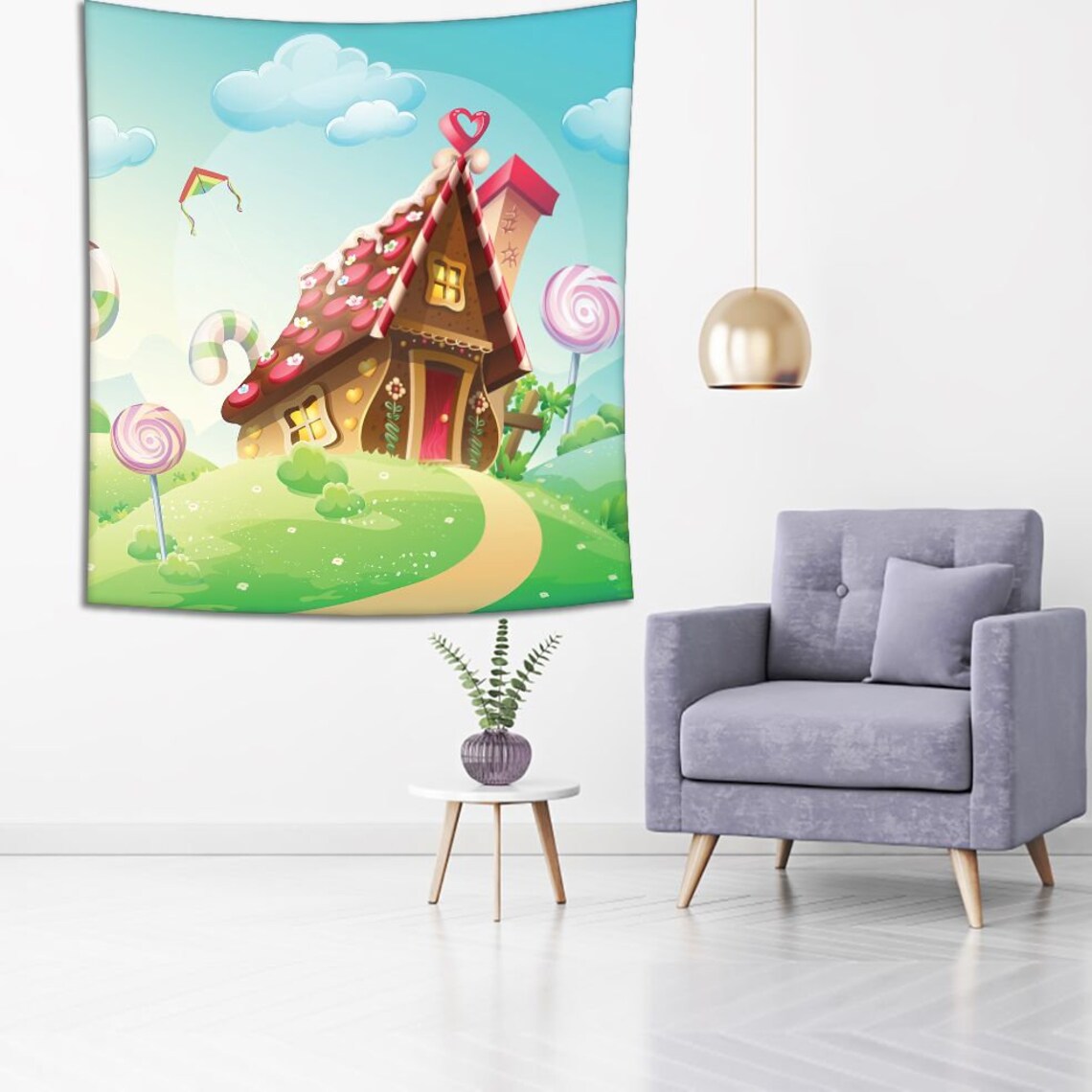 Cartoon Printed Tapestry / Tapestry For Home Living Room Etsy