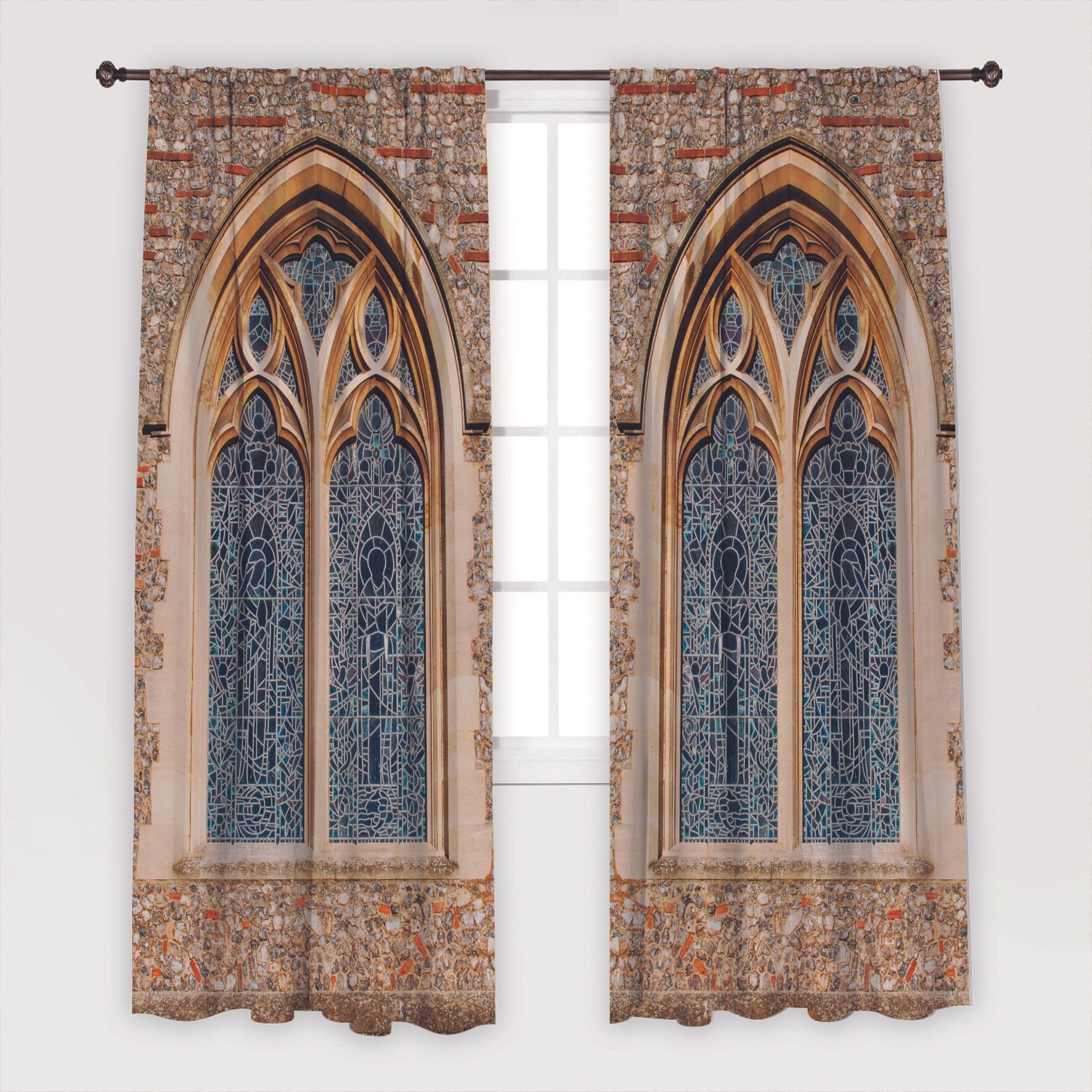 Fenster bedruckter Vorhang / Drapes für Wohnzimmer Esszimmer | Etsy