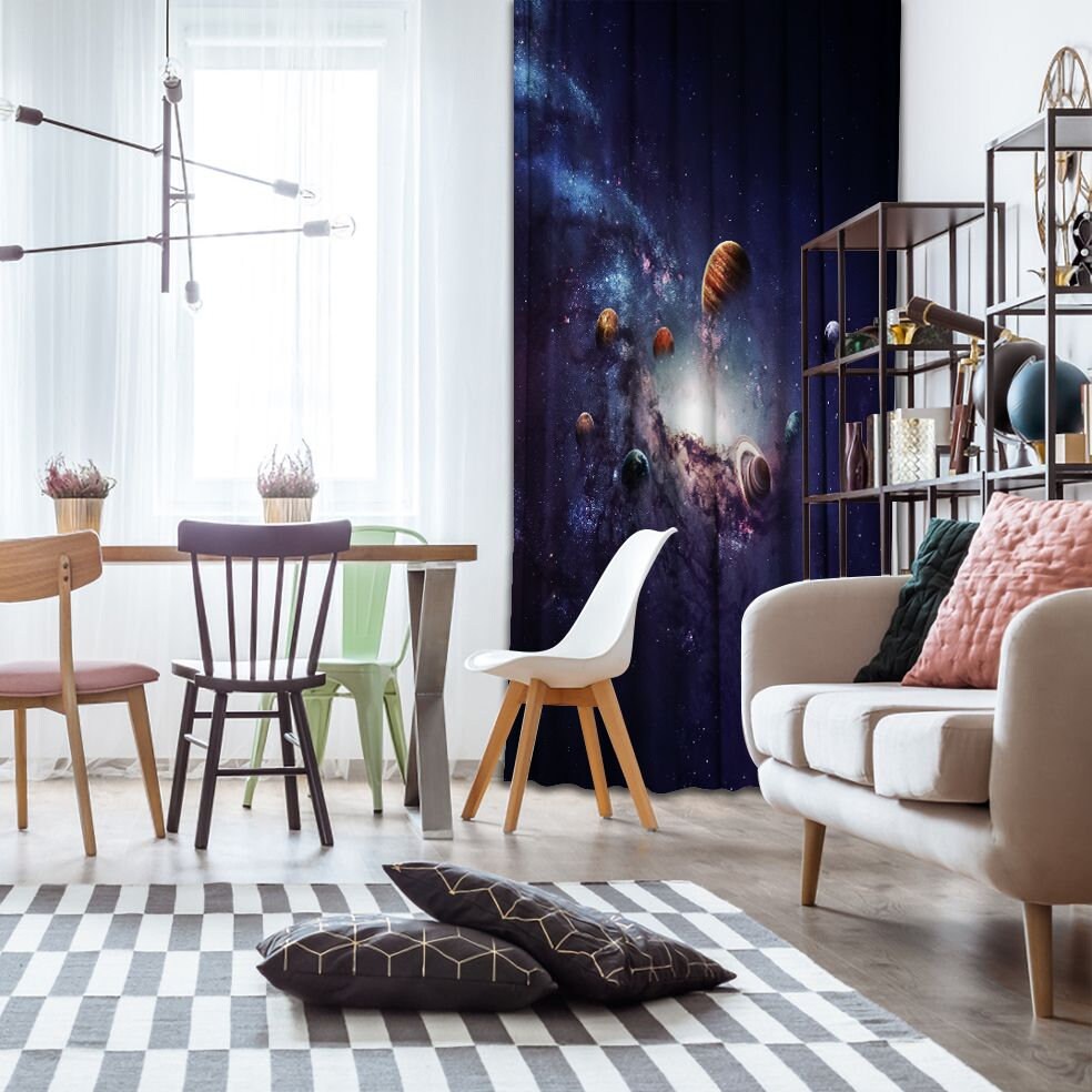 Szenerie Bedruckte Vorhang / Drapes für Wohnzimmer Esszimmer | Etsy