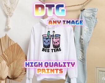 DTG hoodie print,Custom,Full Color, Any image