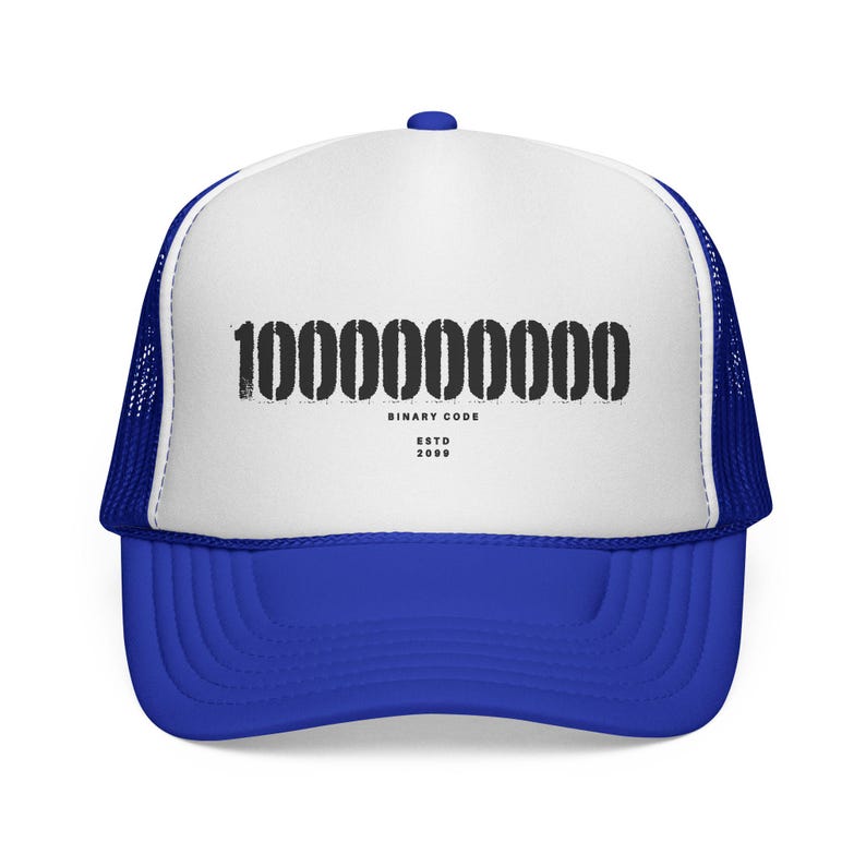 Binary Code Society Numeric Barcode Graphic Trucker image 14