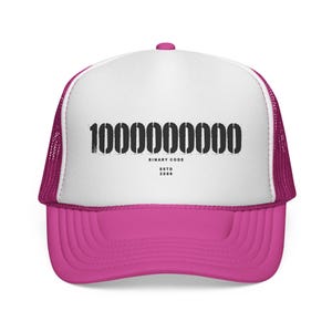 Binary Code Society Numeric Barcode Graphic Trucker image 16