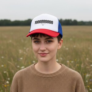 Binary Code Society Numeric Barcode Graphic Trucker image 5