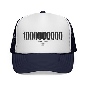 Binary Code Society Numeric Barcode Graphic Trucker image 15