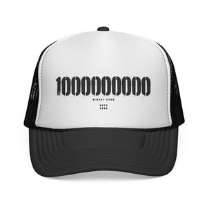 Binary Code Society Numeric Barcode Graphic Trucker image 11