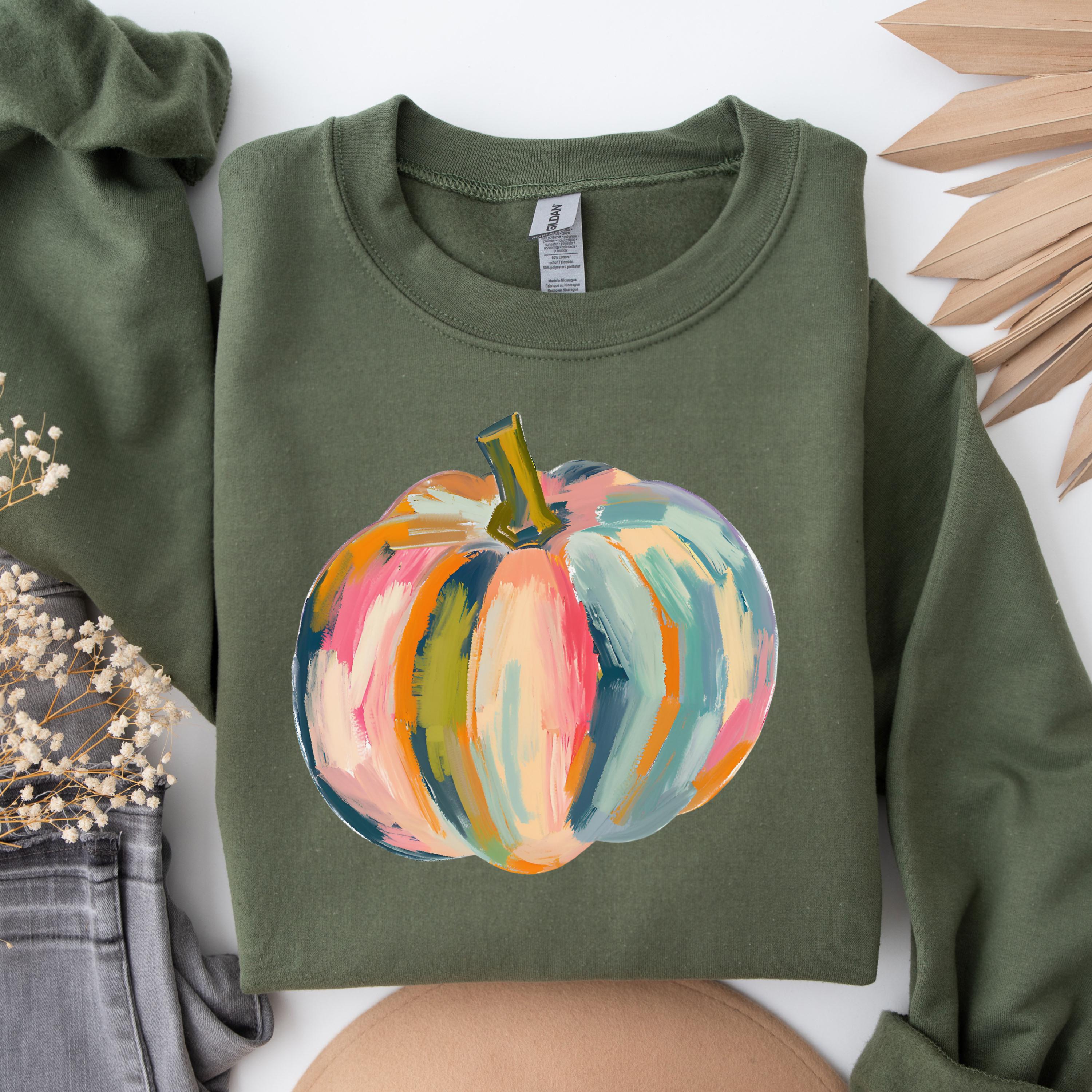 Colorful Abstract Pumpkin Clipart | Modern Fall Art | Digital Download ...
