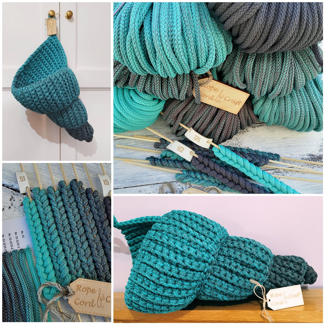 Nylon rope crystal colour 350m macrame cord macrame yarn 6mm | Etsy