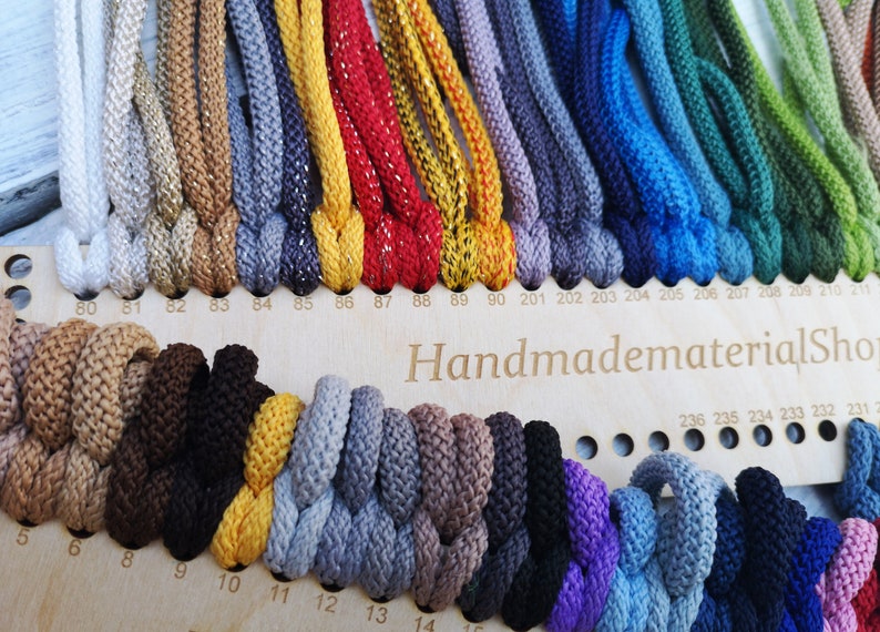 COLOUR SAMPLES Macrame Rope Polyester Rope Nylon Rope Craft Etsy