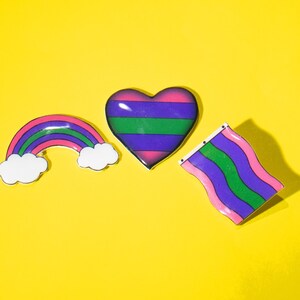 Trigender Pride Pin Set, LGBTQ+, Handmade