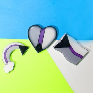 DemiSexual Pride Pin Set, LGBTQ+, Handmade