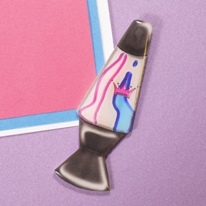 Drag Subtle Pride Lava Lamp Pin, LGBTQ+, Handmade
