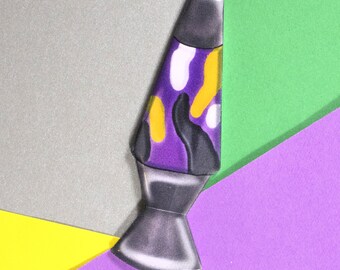 Non-Binary Subtle Pride Lava Lamp Pin, LGBTQ+, Handmade
