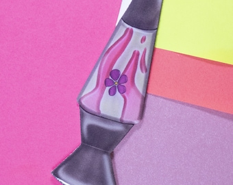 Sapphic Subtle Pride Lava Lamp Pin, LGBTQ+, Lesbian, WLW, Handmade
