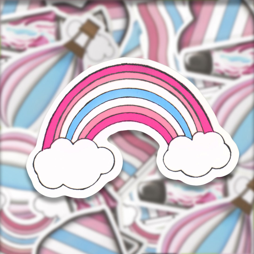 Femboy Pride Rainbow Sticker, Waterproof - Etsy