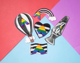 Ally Pride-speldenset | LGBTQ+ | Handgemaakte accessoires