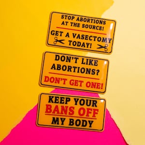 Pro-Choice Protest Pins Large, Handmade