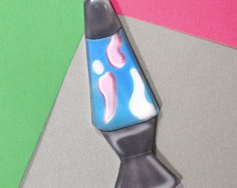 Transgender Subtle Pride Lava Lamp Pin, LGBTQ+, Handmade