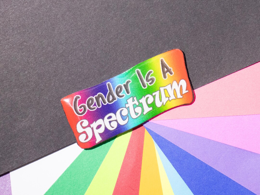 Spectrum Pin Gender is a Spectrum Pin – LGBTQ+ Pride, Nonbinary, Transgender ...