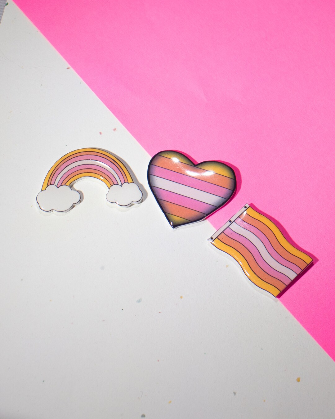 Pangender Pride Pin Set, LGBTQ+, Handmade - Etsy