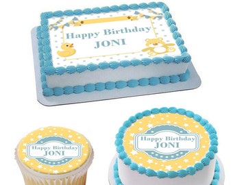 Girl Duck Dynasty Edible cake cupcakes tops topper image picture sugar sticker