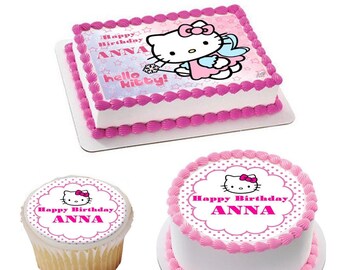 Hello Kitty Cake Topper Etsy