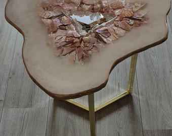 Coffee Table Geode Etsy