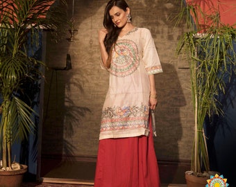 hand painted kurtis online