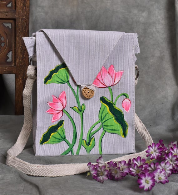 Juta Borse Dipinte A Mano Prezzi Borsa In Juta Sacchetto Della