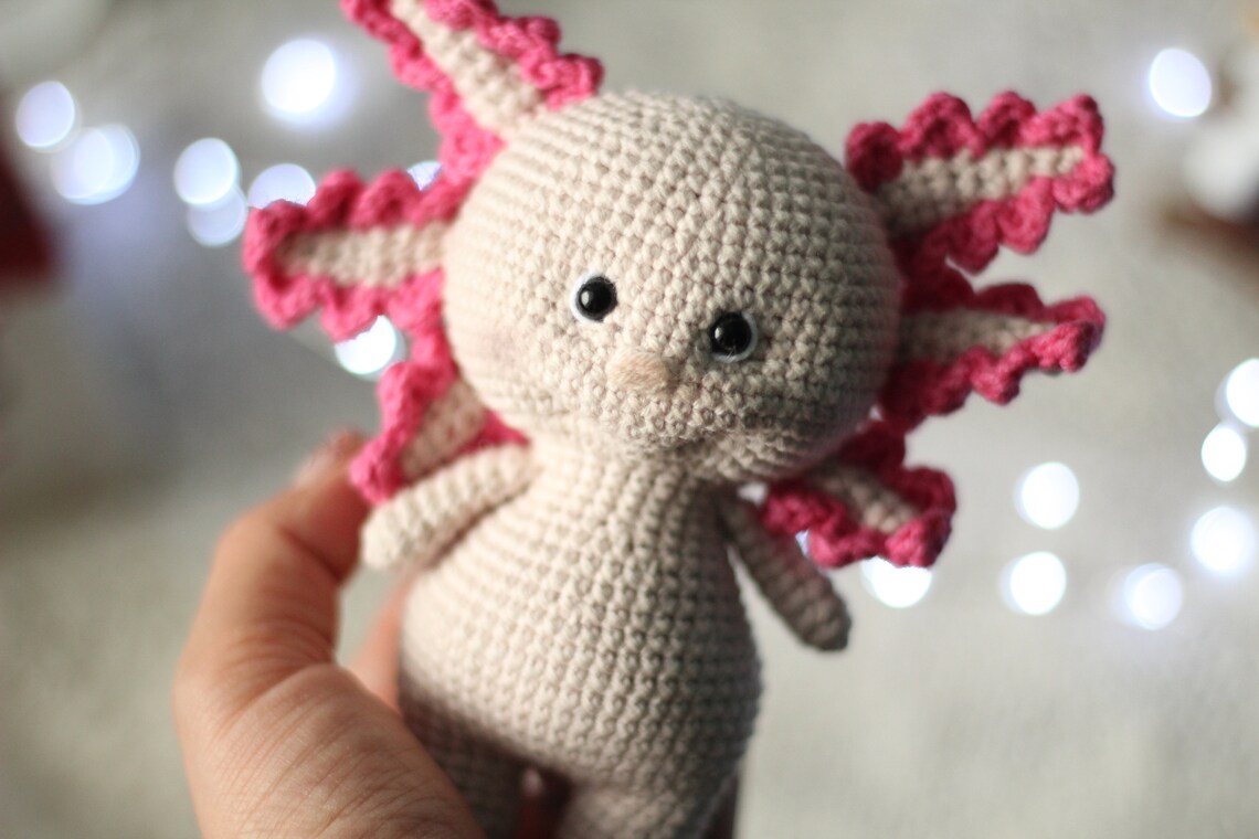 CROCHET KIT Axolotl Plush Kit Crochet Axolotl Pattern Etsy
