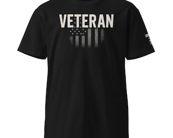 Camiseta con la bandera de veterano