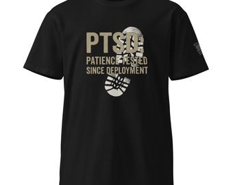 Camiseta "Paciencia probada desde el despliegue" - Algodón peinado
